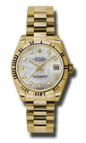 Rolex,Rolex - Datejust 31mm - Gold President Yellow Gold - Fluted Bezel - Watch Brands Direct