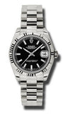 Rolex,Rolex - Datejust 31mm - Gold President White Gold - Fluted Bezel - Watch Brands Direct