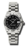 Rolex,Rolex - Datejust 31mm - Gold President White Gold - Fluted Bezel - Watch Brands Direct
