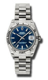 Rolex,Rolex - Datejust 31mm - Gold President White Gold - Fluted Bezel - Watch Brands Direct