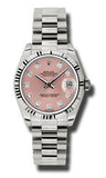 Rolex,Rolex - Datejust 31mm - Gold President White Gold - Fluted Bezel - Watch Brands Direct