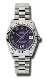 Rolex,Rolex - Datejust 31mm - Gold President White Gold - Fluted Bezel - Watch Brands Direct