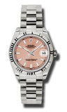 Rolex,Rolex - Datejust 31mm - Gold President White Gold - Fluted Bezel - Watch Brands Direct