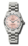 Rolex,Rolex - Datejust 31mm - Gold President White Gold - Fluted Bezel - Watch Brands Direct