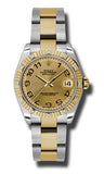 Rolex,Rolex - Datejust 31mm - Steel and Yellow Gold - 12 Diamond Bezel - Watch Brands Direct