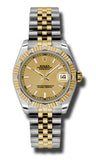 Rolex,Rolex - Datejust 31mm - Steel and Yellow Gold - 12 Diamond Bezel - Watch Brands Direct