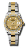 Rolex,Rolex - Datejust 31mm - Steel and Yellow Gold - 12 Diamond Bezel - Watch Brands Direct