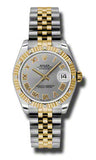 Rolex,Rolex - Datejust 31mm - Steel and Yellow Gold - 12 Diamond Bezel - Watch Brands Direct