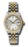 Rolex,Rolex - Datejust 31mm - Steel and Yellow Gold - 12 Diamond Bezel - Watch Brands Direct