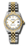 Rolex,Rolex - Datejust 31mm - Steel and Yellow Gold - 12 Diamond Bezel - Watch Brands Direct