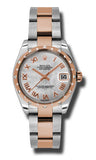 Rolex,Rolex - Datejust 31mm - Steel and Pink Gold - 24 Diamond Bezel - Watch Brands Direct