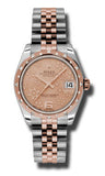 Rolex,Rolex - Datejust 31mm - Steel and Pink Gold - 24 Diamond Bezel - Watch Brands Direct