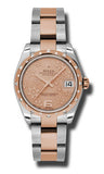 Rolex,Rolex - Datejust 31mm - Steel and Pink Gold - 24 Diamond Bezel - Watch Brands Direct