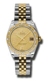 Rolex - Datejust 31mm - Steel and Yellow Gold - 24 Diamond Bezel - Watch Brands Direct
 - 7