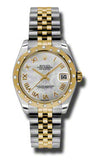 Rolex - Datejust 31mm - Steel and Yellow Gold - 24 Diamond Bezel - Watch Brands Direct
 - 12