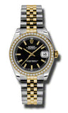 Rolex,Rolex - Datejust 31mm - Steel and Yellow Gold - 46 Diamond Bezel - Watch Brands Direct