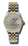 Rolex,Rolex - Datejust 31mm - Steel and Yellow Gold - 46 Diamond Bezel - Watch Brands Direct