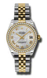 Rolex,Rolex - Datejust 31mm - Steel and Yellow Gold - 46 Diamond Bezel - Watch Brands Direct