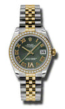 Rolex,Rolex - Datejust 31mm - Steel and Yellow Gold - 46 Diamond Bezel - Watch Brands Direct