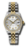 Rolex,Rolex - Datejust 31mm - Steel and Yellow Gold - 46 Diamond Bezel - Watch Brands Direct