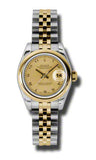 Rolex - Datejust Lady 26 - Steel and Yellow Gold - Domed Bezel - Watch Brands Direct
 - 8