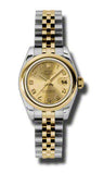 Rolex - Datejust Lady 26 - Steel and Yellow Gold - Domed Bezel - Watch Brands Direct
 - 9