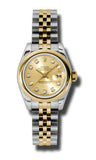 Rolex - Datejust Lady 26 - Steel and Yellow Gold - Domed Bezel - Watch Brands Direct
 - 10