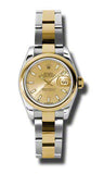 Rolex - Datejust Lady 26 - Steel and Yellow Gold - Domed Bezel - Watch Brands Direct
 - 51