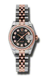 Rolex,Rolex - Datejust Lady 26 - Steel and Pink Gold - Fluted Bezel - Watch Brands Direct