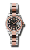 Rolex,Rolex - Datejust Lady 26 - Steel and Pink Gold - Fluted Bezel - Watch Brands Direct