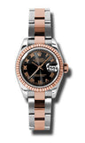 Rolex,Rolex - Datejust Lady 26 - Steel and Pink Gold - Fluted Bezel - Watch Brands Direct