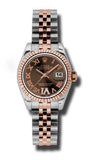 Rolex,Rolex - Datejust Lady 26 - Steel and Pink Gold - Fluted Bezel - Watch Brands Direct