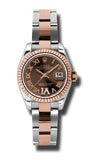 Rolex,Rolex - Datejust Lady 26 - Steel and Pink Gold - Fluted Bezel - Watch Brands Direct