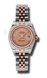 Rolex,Rolex - Datejust Lady 26 - Steel and Pink Gold - Fluted Bezel - Watch Brands Direct