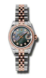 Rolex,Rolex - Datejust Lady 26 - Steel and Pink Gold - Fluted Bezel - Watch Brands Direct