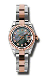 Rolex,Rolex - Datejust Lady 26 - Steel and Pink Gold - Fluted Bezel - Watch Brands Direct