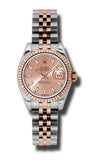 Rolex,Rolex - Datejust Lady 26 - Steel and Pink Gold - Fluted Bezel - Watch Brands Direct