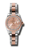 Rolex,Rolex - Datejust Lady 26 - Steel and Pink Gold - Fluted Bezel - Watch Brands Direct