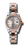 Rolex,Rolex - Datejust Lady 26 - Steel and Pink Gold - Fluted Bezel - Watch Brands Direct