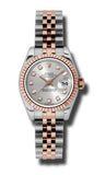 Rolex,Rolex - Datejust Lady 26 - Steel and Pink Gold - Fluted Bezel - Watch Brands Direct