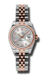Rolex,Rolex - Datejust Lady 26 - Steel and Pink Gold - Fluted Bezel - Watch Brands Direct