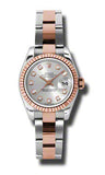 Rolex,Rolex - Datejust Lady 26 - Steel and Pink Gold - Fluted Bezel - Watch Brands Direct