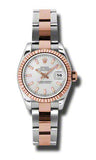 Rolex,Rolex - Datejust Lady 26 - Steel and Pink Gold - Fluted Bezel - Watch Brands Direct