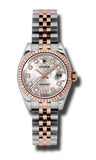 Rolex,Rolex - Datejust Lady 26 - Steel and Pink Gold - Fluted Bezel - Watch Brands Direct