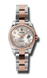 Rolex,Rolex - Datejust Lady 26 - Steel and Pink Gold - Fluted Bezel - Watch Brands Direct