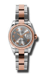 Rolex,Rolex - Datejust Lady 26 - Steel and Pink Gold - Fluted Bezel - Watch Brands Direct