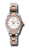 Rolex,Rolex - Datejust Lady 26 - Steel and Pink Gold - Fluted Bezel - Watch Brands Direct