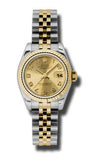 Rolex - Datejust Lady 26 - Steel and Yellow Gold - Fluted Bezel - Watch Brands Direct
 - 8
