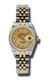 Rolex - Datejust Lady 26 - Steel and Yellow Gold - 46 Diamond Bezel - Watch Brands Direct
 - 2