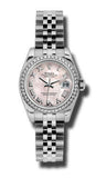 Rolex,Rolex - Datejust Lady - Steel 46 Diamond Bezel - Watch Brands Direct